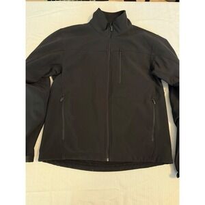 T-Tech by Tumi‎ Mens Softshell Full Zip Jacket Black Fleece Lined Medium